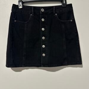 AE Black High Rise Mini Skirt